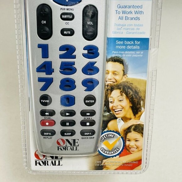 One For All Universal Brand Replacement Remote Big Number Button Tv DVD Urc3220 - Picture 4 of 8